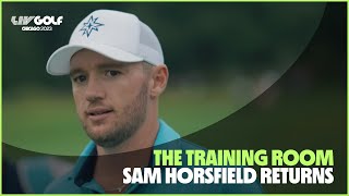 The Training Room Sam Horsfield battles back from injury  LIV Golf Chicago [upl. by Ettenay264]