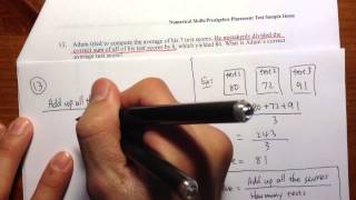 COMPASS Q13 Numerical SkillsPrealgebra official practice problems [upl. by Nicholson]