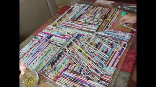 How to create a wall art with old magazines [upl. by Yetti414]