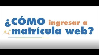 ¿Cómo ingresar a Matrícula web Extensión UNED [upl. by Lewis700]