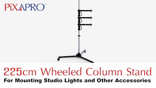 PIXAPRO 225cm Wheeled Column Stand [upl. by Graniah]