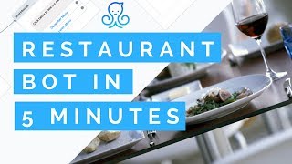 Create an AI Messenger Bot for a Restaurant in UNDER 5 MINUTES [upl. by Truda158]