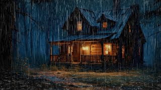 Falling Asleep with Torrential Rain amp Thunder Reverberated on Dull Corrugated Iron Roof at Night [upl. by Luebke438]