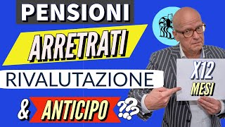 🔴 PENSIONI 👉 ARRETRATI della RIVALUTAZIONE 2024 12 mesi amp ANTICIPO AUMENTI a DICEMBRE Chiariamo [upl. by Benenson]