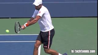 Novak Djokovic Backhand Slow Motion 1000 fps [upl. by Plank]