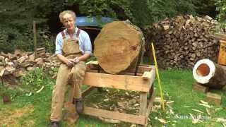 The making of a log hive  Treatment Free Tree Beekeeping in Great Britain [upl. by Knarf810]