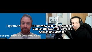 IT Interview With Sergey Zabarin Marine Veteran NPower Recruitment amp Admissions Manager [upl. by Ijat658]