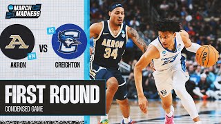 Creighton vs Akron First Round NCAA tournament extended highlights [upl. by Ad]