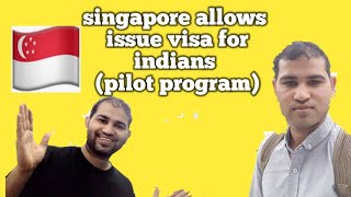 singapore work permit visa open for indians in a pilot program allows indian workers in Singapore 🇸🇬 [upl. by Sackman]