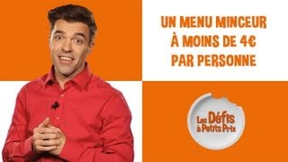 Menu minceur à moins de 4 €  Défi à petits prix [upl. by Eynobe]