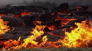 Fagradalsfjall volcano erupts in southwest Iceland [upl. by Gneh552]