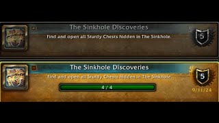 How To Get The Sinkhole Discoveries Achievement Hallowfall Delve [upl. by Arihsan848]