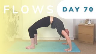 Day 7090  Flow into wheel pose and a deeper backbend [upl. by Thielen285]