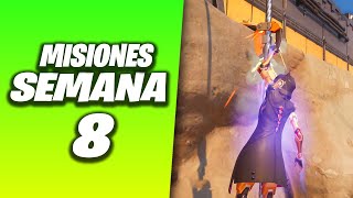 MISIONES de FORTNITE SEMANA 8  CAPITULO 5 TEMPORADA 4 [upl. by Eislrahc]