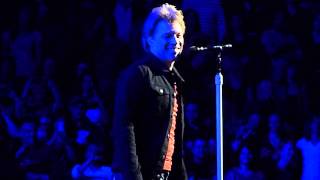 Bon Jovi  Make a Memory and Bed of Roses  Montreal2  2013 [upl. by Sapphire671]