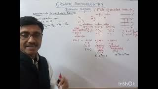 Photochemistry Selection rule for electronic transition Jablonski diagram [upl. by Orel]