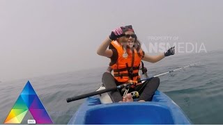 MANCING MANIA  Terseret Layaran Di Atas Kayak 1 November 2015 33 [upl. by Narrad596]