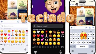 TECLADO estilo IPHONE para android 2024 emoji sonido iOS 🙈❤️‍🔥❤️‍🔥keyboardiphone estiloiphone [upl. by Nnairrehs750]