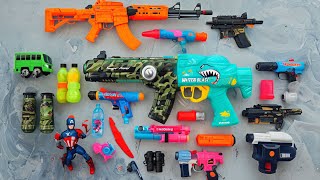 Shoot Plastic Nerfgun Like  Watergun Soft Bullet Sniper Ak47 M16 Machine Gun Nerf 232 [upl. by Morvin]