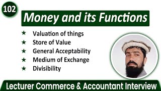 What is Money  Functions of Money  Accounting and Finance and Management students [upl. by Va266]