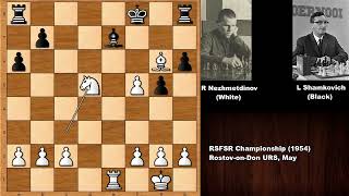 No Reverse Gear Nezhmetdinov vs Shamkovich 1954 [upl. by Cronin]