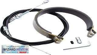 Rear 4quot Drum Brake Band Pin Brake Cable Kit with 60” Throttle Review [upl. by Bisset229]