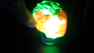 Fluorescent Franklin NJ ultra bright Willemite and Calcite w Franklinite vein mineral [upl. by Annaerdna737]