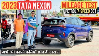 2023 Tata Nexon Facelift Mileage Test amp Review Petrol DCT  Best Looking SUV but 😬 [upl. by Ahsenrad]