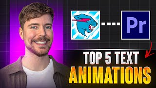 Top 5 Stunning Text Animations in Adobe Premiere Pro [upl. by Alaet660]