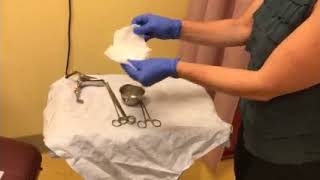 IUD Tray Set Up  Original Video [upl. by Llerrud]