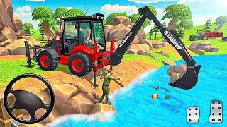 JCB 3DX Backhoe Loader Driving 🔴 Live Bus Simulator Indonesia gameplay [upl. by Eul]