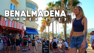 Benalmadena Spain Wonderful Day Summer 2023 July Update Costa del Sol  Málaga 4K 60fps [upl. by Ahsenahs]