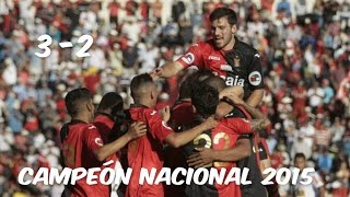 Melgar vs Sporting Cristal 32 RESUMEN COMPLETO PLAYOFFS VUELTA Final 16122015 [upl. by Huntley407]