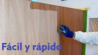 Como poner stain en madera para gabinetes usa estos productos [upl. by Werna]