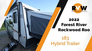 2022 Rockwood Roo 183 Hybrid Trailer WalkThrough [upl. by Edeline]