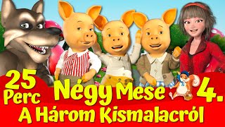 A Három Kismalac és a Farkas 🔴🐷🐺 I 🔴 A Négy Legszebb Mese I Nati Mesék I Magyar Tündérmesék [upl. by Nonnaihr207]