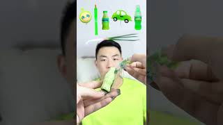 🥝🧃💚🎧ASMR Greenthemed Mukbang  Perfect for Sleepimmersive asmr asmrsounds funny [upl. by Weidar]