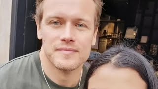 Sam Heughan With Fans [upl. by Akino]