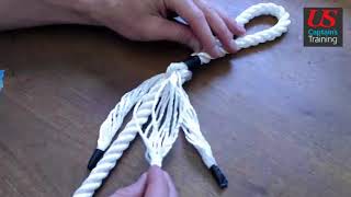 Eye Splice  AB Marlinespike Seamanship Practical Demonstration [upl. by Draner]