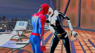 Black Cat Kisses SpiderMan MSM 2 Suit Mods SpiderMan Web Of Shadows [upl. by Ennaul100]