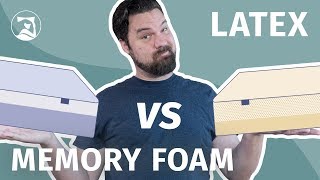 Memory Foam Vs Latex Mattresses  Which Is The Absolute Best [upl. by Leerzej]