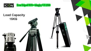 ICON 7870 Professional Tripod  Kingjoy VT 2500 Unboxing [upl. by Aleehs798]