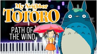 The Path of the Wind My Neighbor Totoro 【 PIANO TUTORIAL 】 [upl. by Lunt]