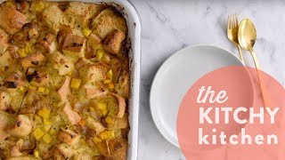 Savory Bread Pudding  Living Deliciously [upl. by Atiekram]