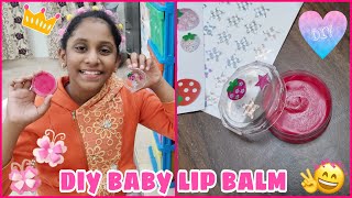 DIY Baby Lip Balm  5 Minute Tinted Lip Balm  Home Made Kid Friendly DIY Lip Balm [upl. by Nairod230]