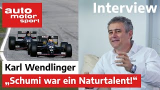 Formel Schmidt Interview mit Karl Wendlinger  auto motor und sport [upl. by Rehteh]