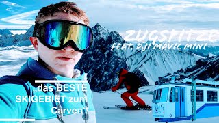 Bestes SKIGEBIET zum Carven  Skifahren auf der Zugspitze  VLOG⁵ 06 [upl. by Albin]