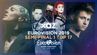 Eurovision 2019 Semifinal 1  Top 17 Qualifiers [upl. by Jada]