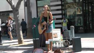 Chelsea Williams sings Blackbird at 3rd St Promenade [upl. by Novyak]