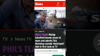 Phillip Schofield FIRST LOOK 👀 phillipschofield comeback channel5 shortsvideo shortsyoutube [upl. by Kaitlin]